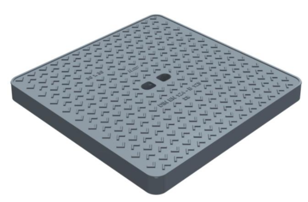 PAVER négyzet fedlap, B-125, 600x600